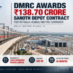 Rithala-Narela-Kundli Metro corridor showing Sanoth depot location