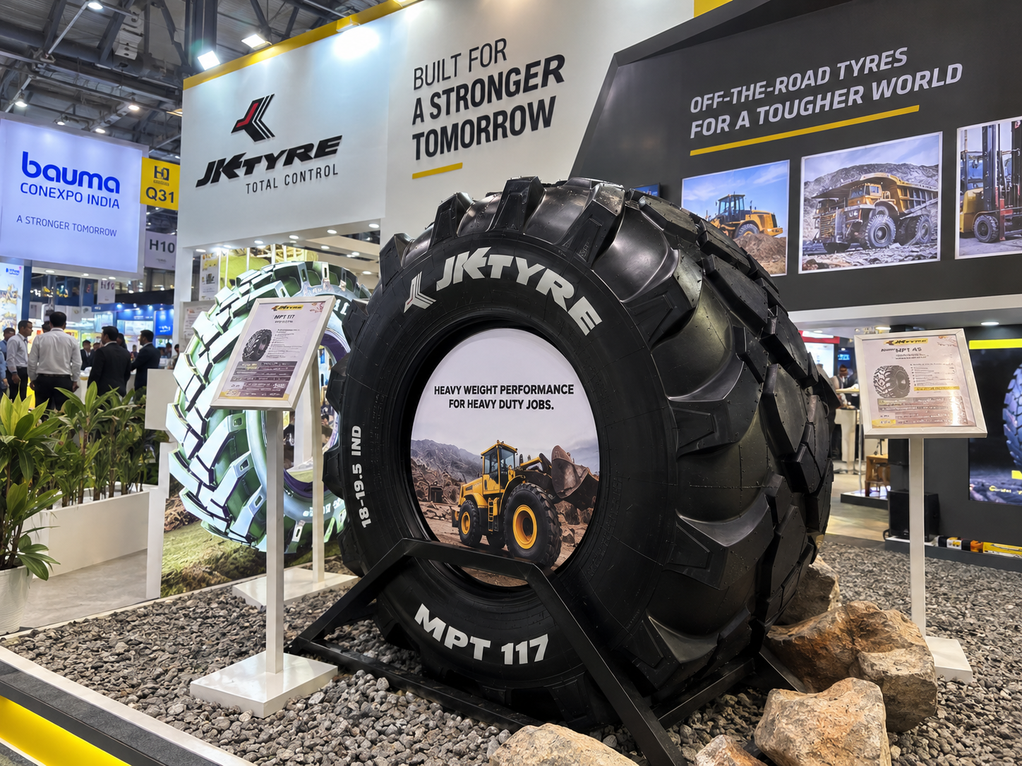 JK Tyre OTR Launch at bauma India