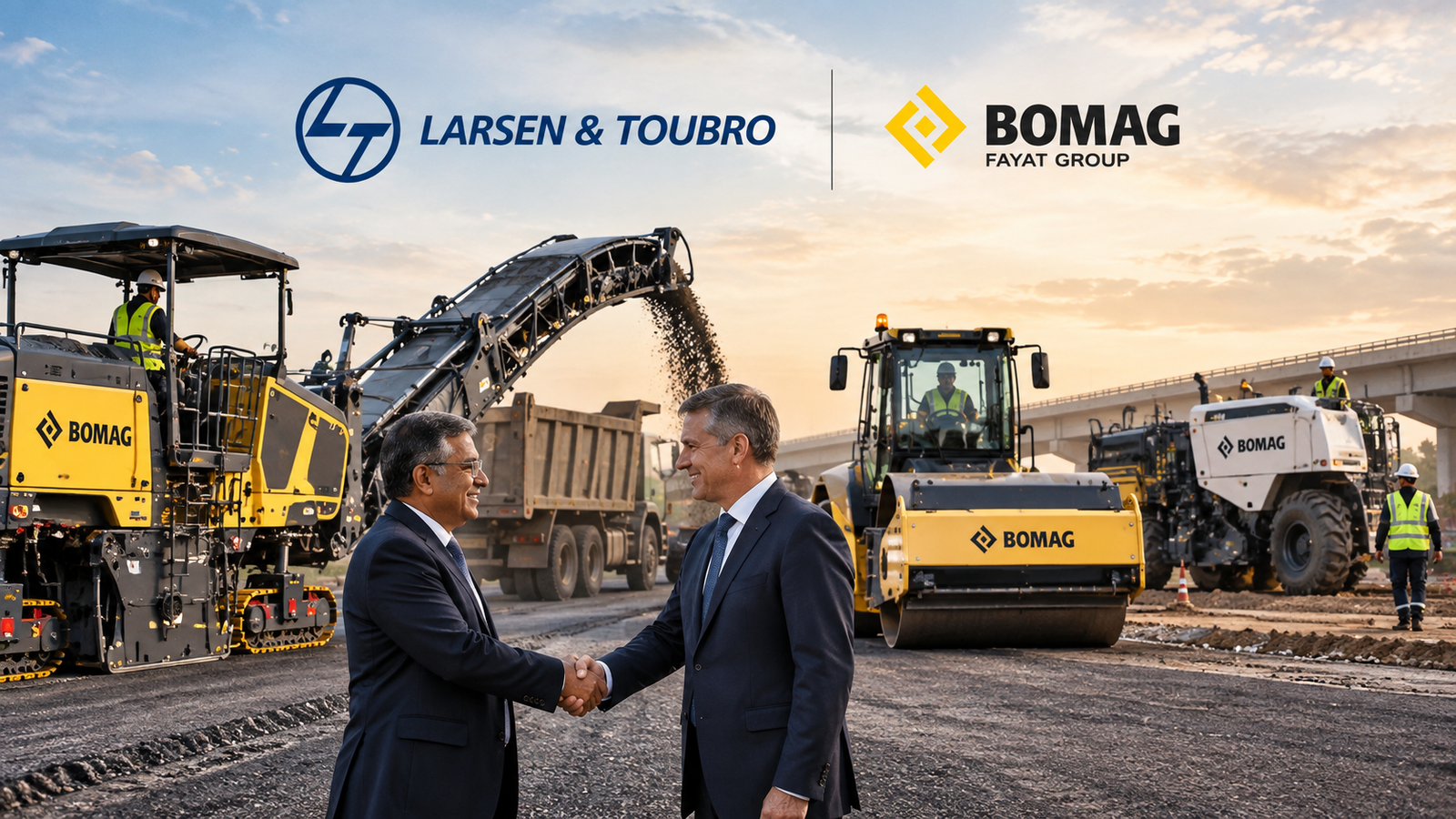 L&T and BOMAG Roadwork Partnership